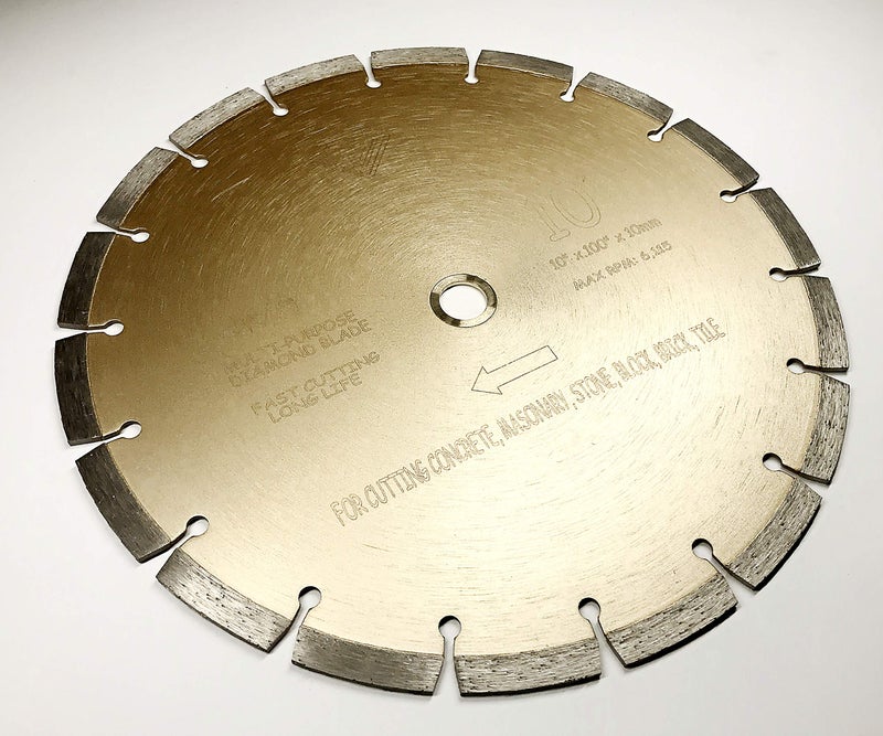 ALSKAR DIAMOND 10 inch ALSKAR DIAMOND Dry or Wet Cutting General Purpose Power Saw Segmented Diamond Blades for Concrete Stone Brick Masonry (10") - Image 2